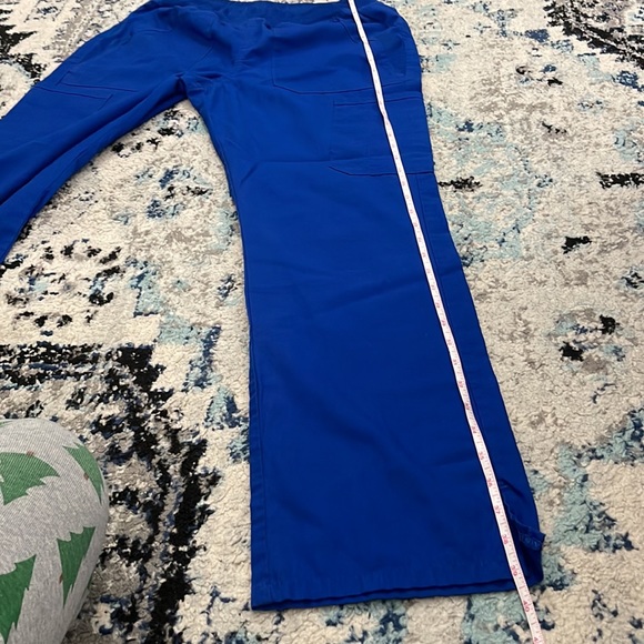 ⛔️SOLD⛔️ 💰 3 for $25 🏷 Women Cherokee Workwear Blue Scrub Pants sz Small - Picture 11 of 11